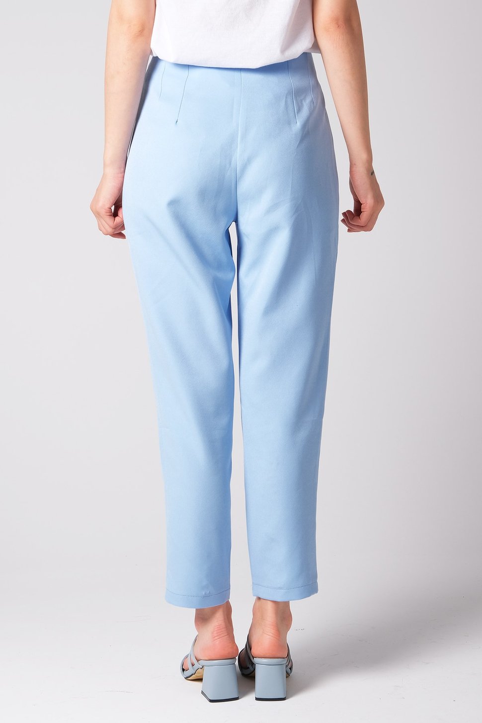 Mavi Renk Düz Paça Pantalon-Pantolon-Mio Gusto-G0027BUK