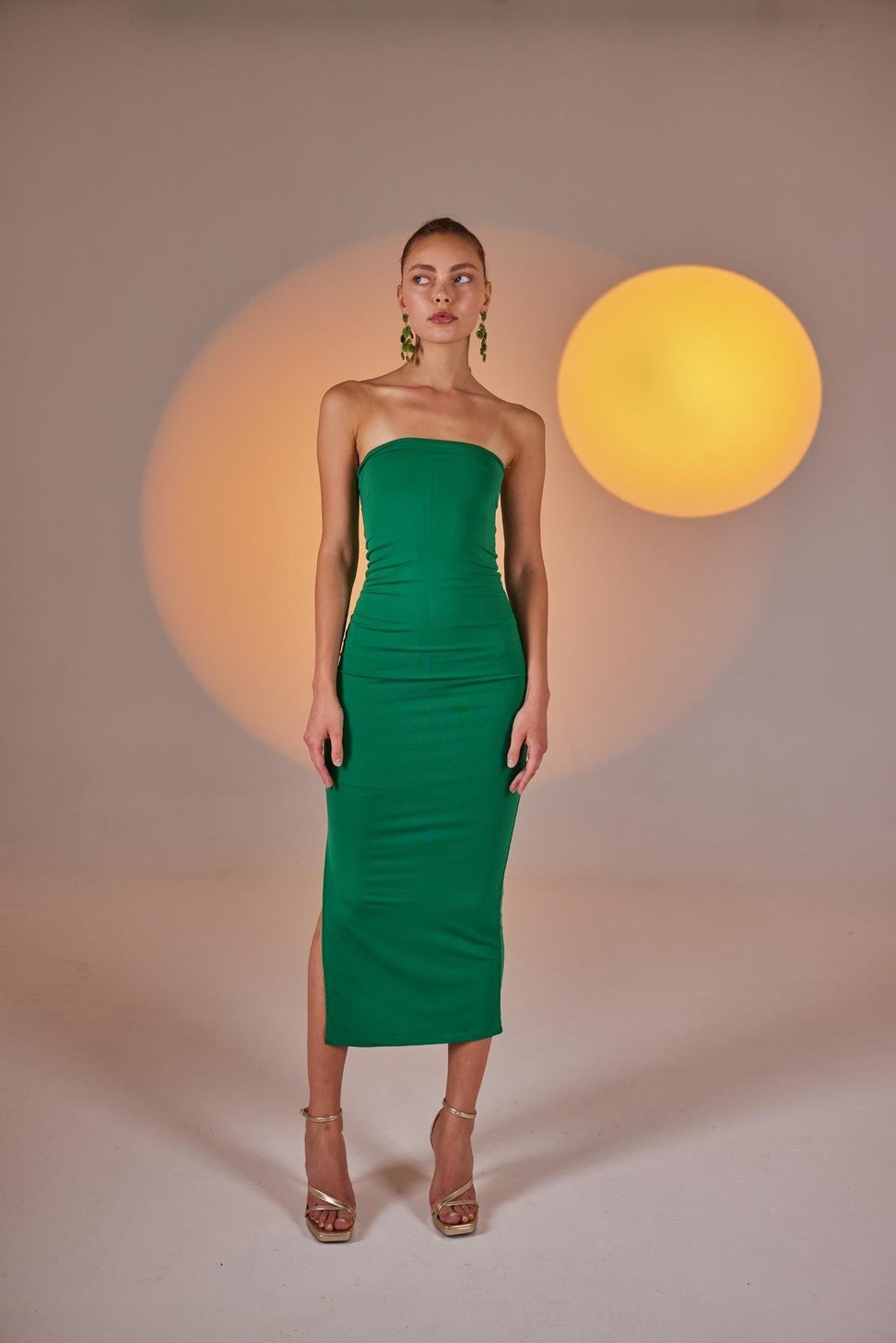 Bodycon Elbise Yeşil