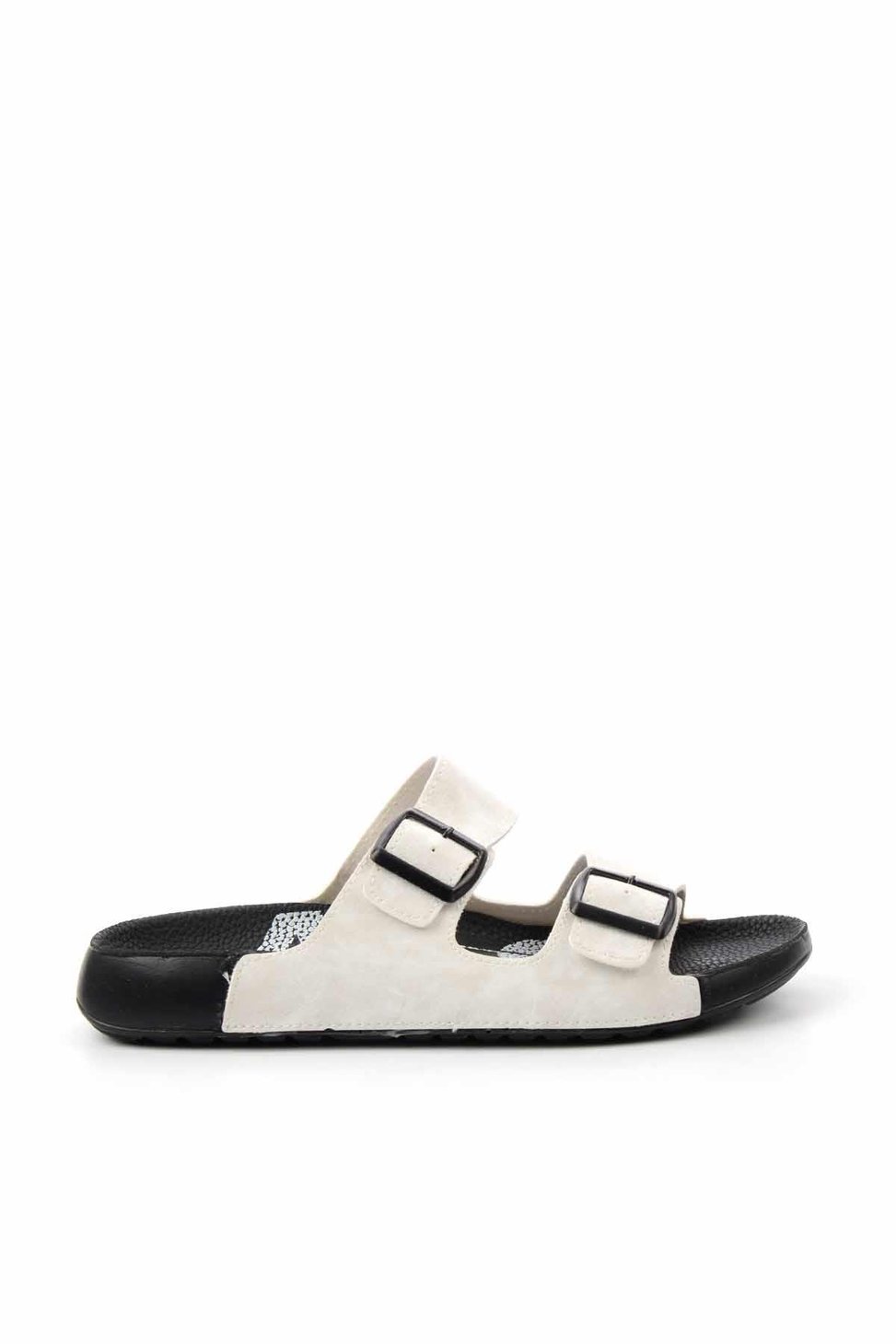 Beyaz Nubuk  Erkek Terlik E04529065101