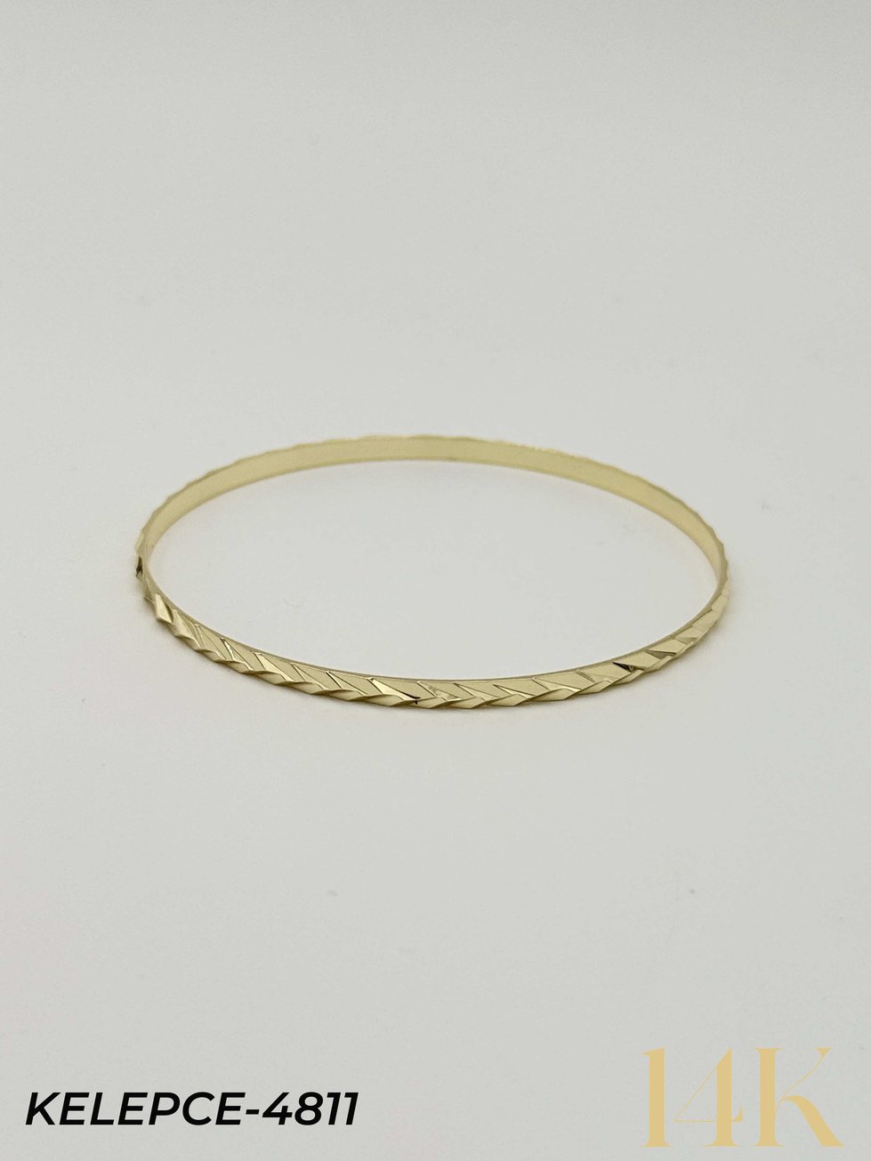 14K Bilezik (Tekli satılmaktadır) 6.5 Boy // KELEPCE-4811KELEPCE-4811