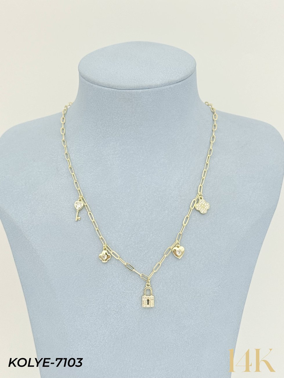 14K Charmlı Kolye 45cm // KOLYE-7103KOLYE-7103