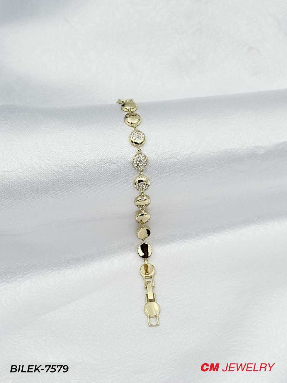 14K CM Bileklik // BILEK-7579BILEK-7579