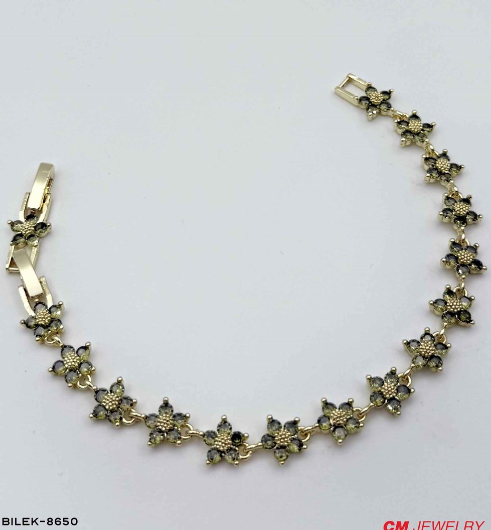 14K CM Çiçek Bileklik //BILEK-8650BILEK-8650