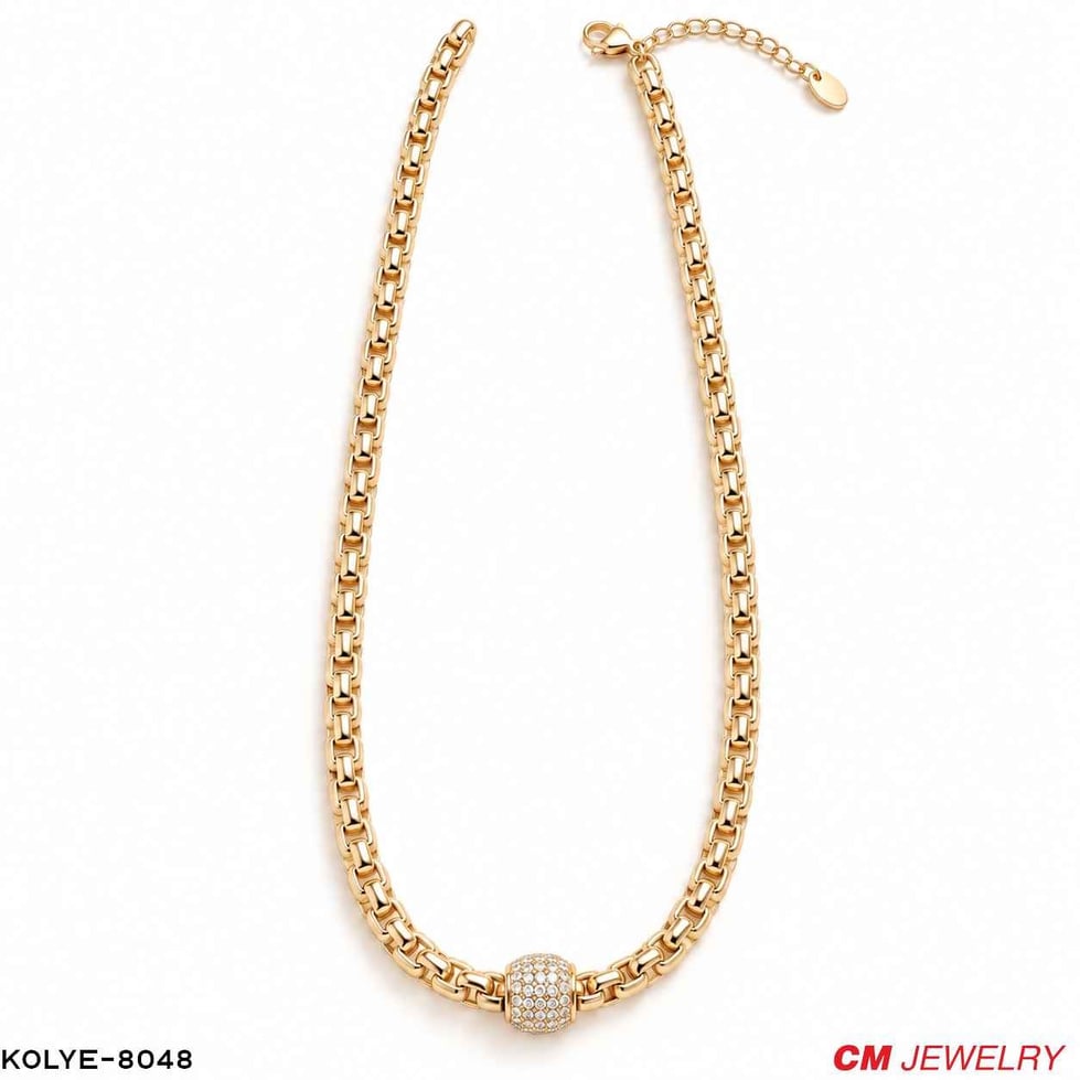 14K CM KOLYE 45CM //KOLYE-8048KOLYE-8048