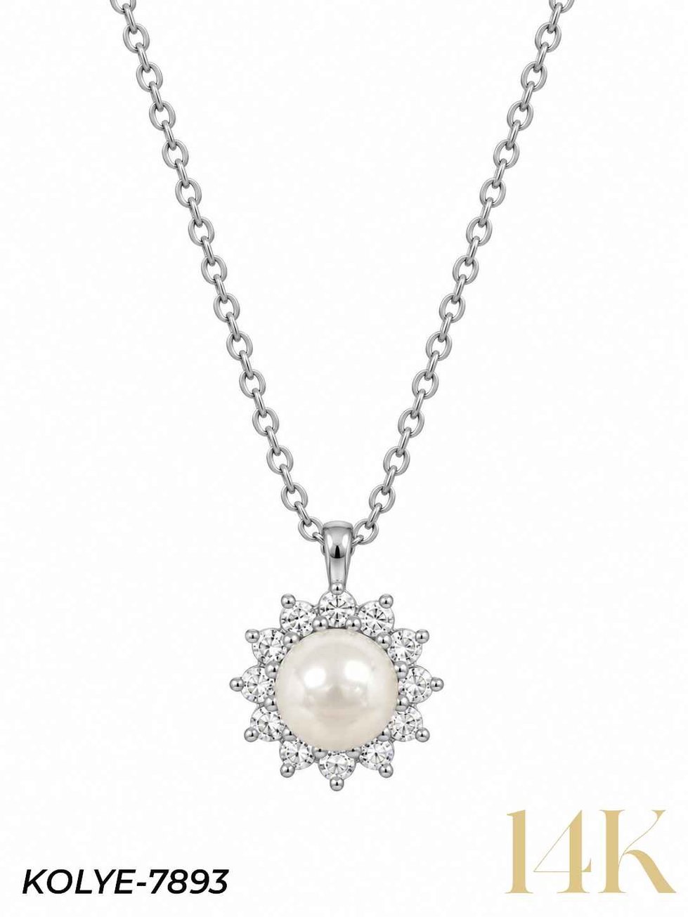 14K İnci Kolye 45 cm // KOLYE-7893KOLYE-7893