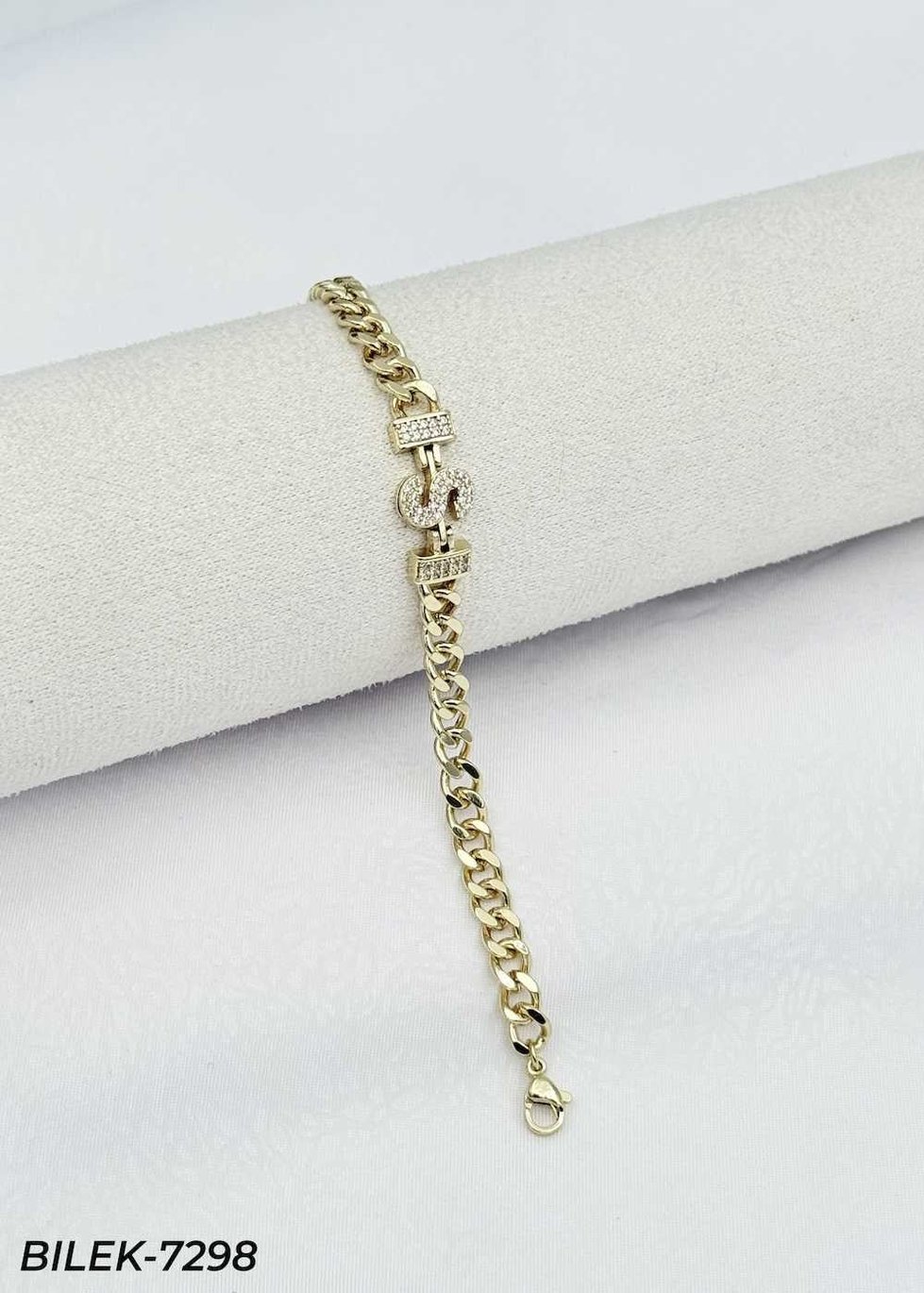 14K Kuyumcu Model Harf Bileklik // BILEK-7298BILEK-7298