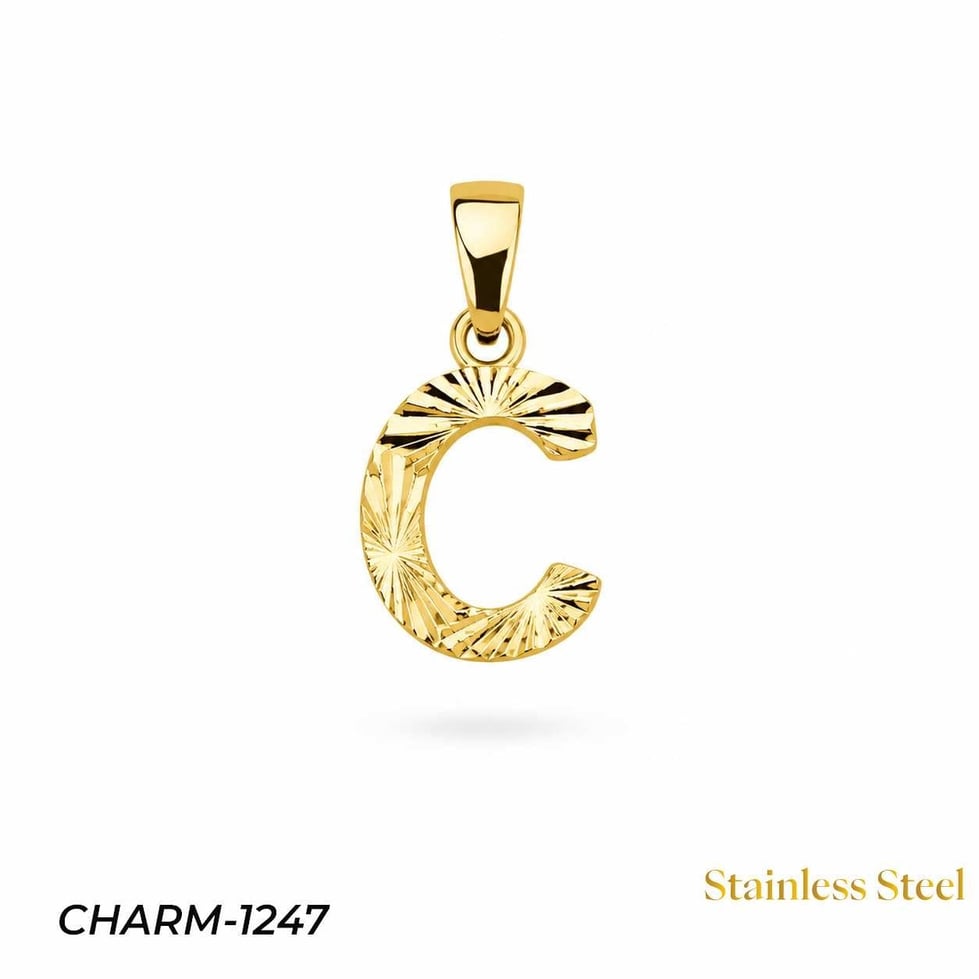 14K Kuyumcu Model Harf Kolye (C) // CHARM-1247CHARM-1247