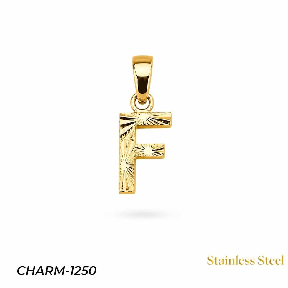 14K Kuyumcu Model Harf Kolye (F) // CHARM-1250CHARM-1250