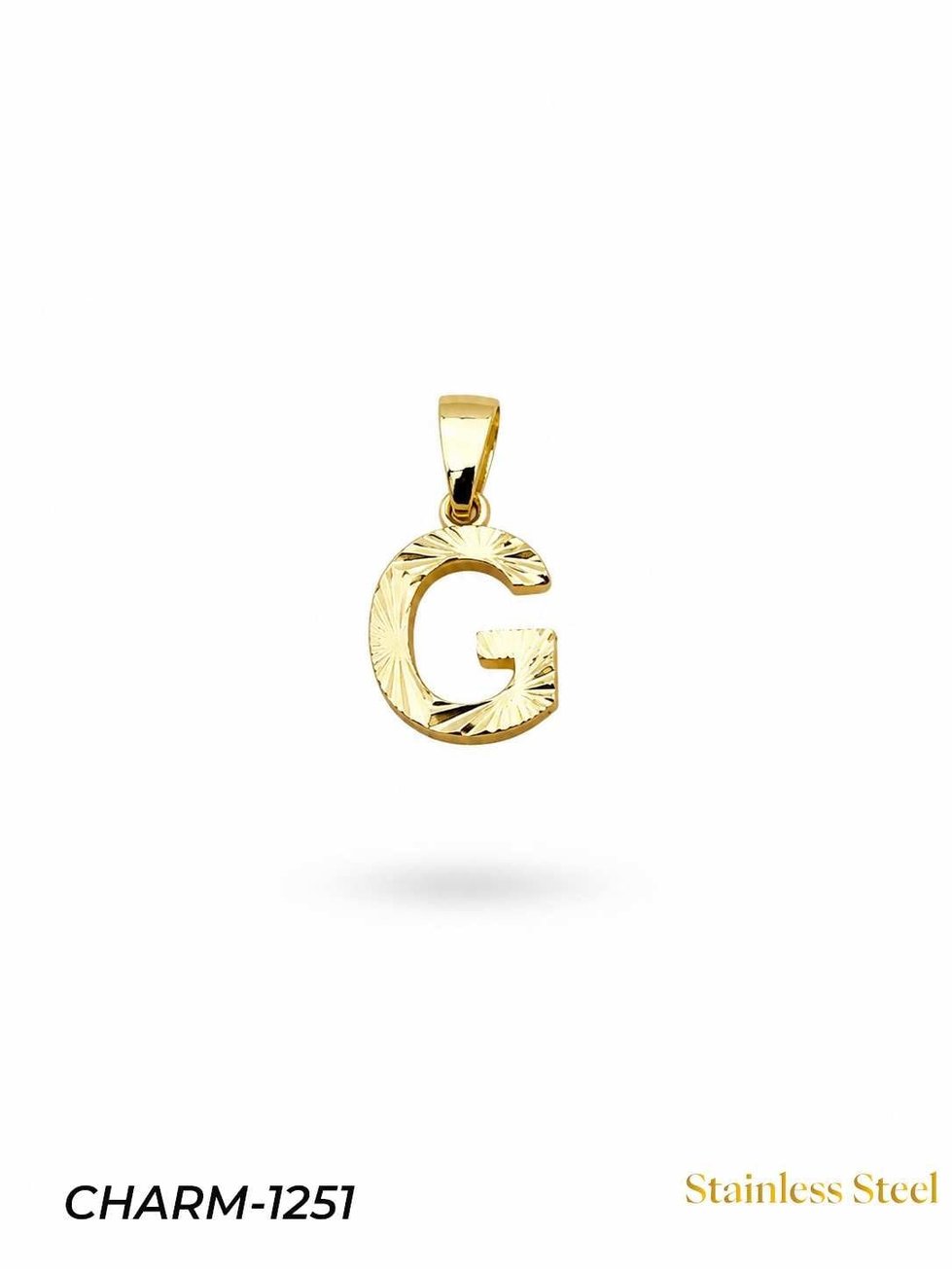 14K Kuyumcu Model Harf Kolye (G) // CHARM-1251CHARM-1251