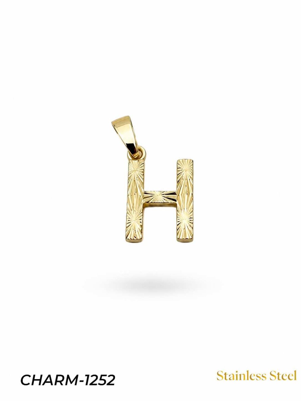 14K Kuyumcu Model Harf Kolye (H) // CHARM-1252CHARM-1252