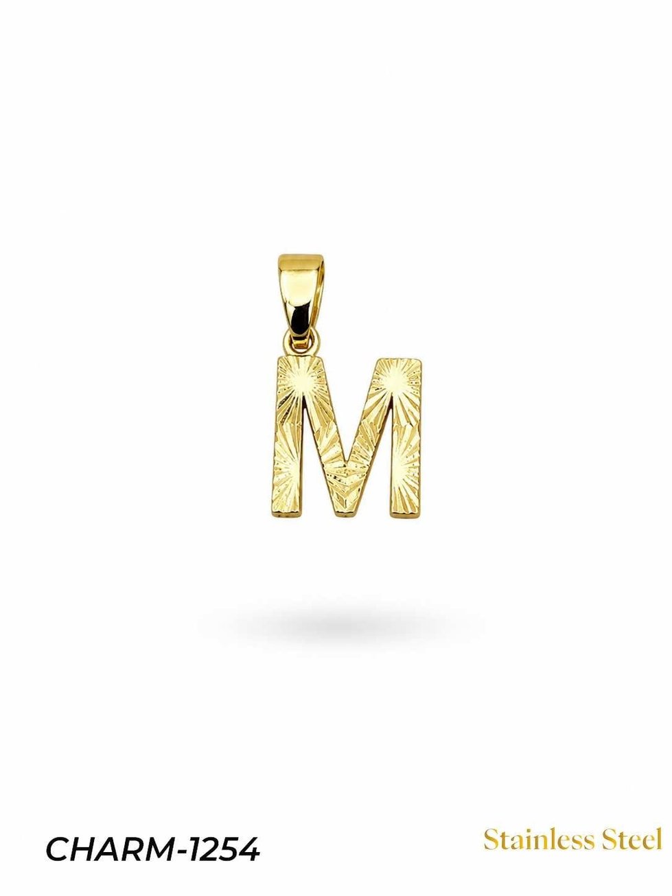 14K Kuyumcu Model Harf Kolye (M) // CHARM-1254CHARM-1254