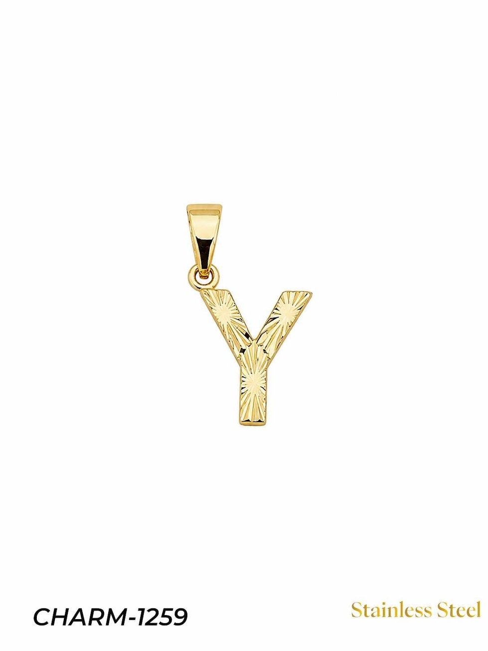 14K Kuyumcu Model Harf Kolye (Y) // CHARM-1259CHARM-1259