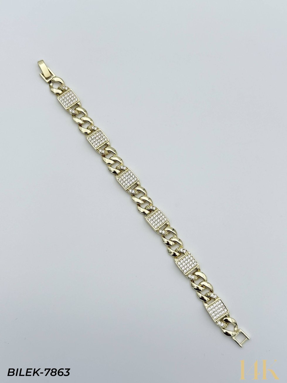 14K Kuyumcu Model Künye Bileklik // BILEK-7863BILEK-7863