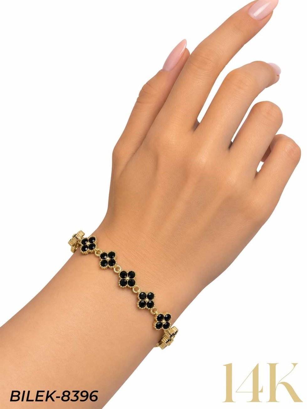 14K Su Yolu Yonca Bileklik // BILEK-8396BILEK-8396