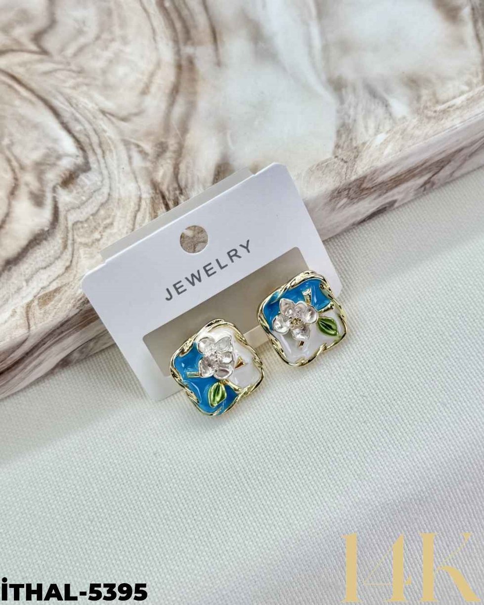 14K Zirkon Küpe //İTHAL-5395İTHAL-5395
