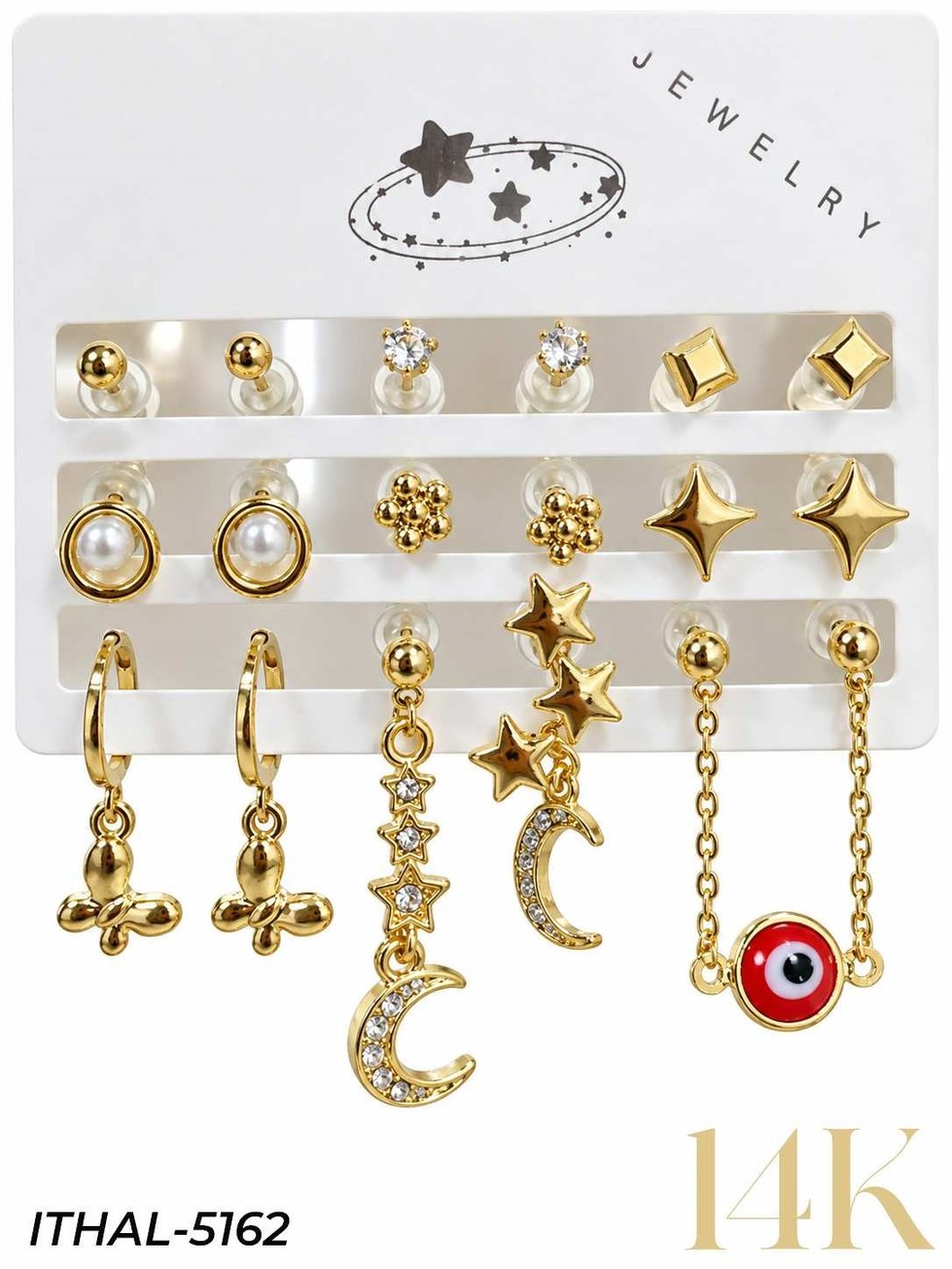 9'LU Set Küpe // ITHAL-5162ITHAL-5162