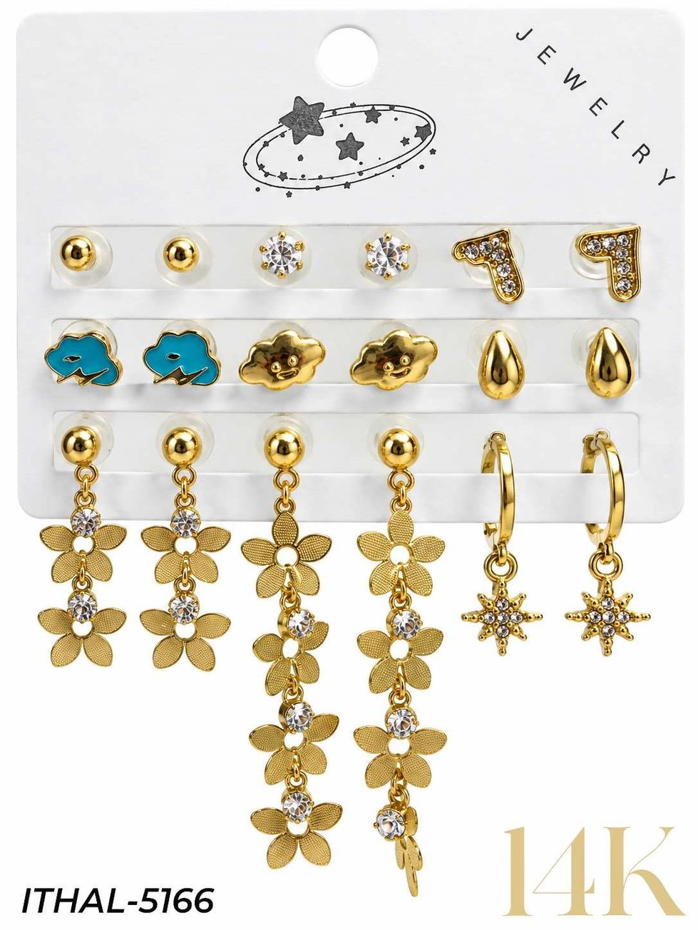 9'LU Set Küpe // ITHAL-5166ITHAL-5166