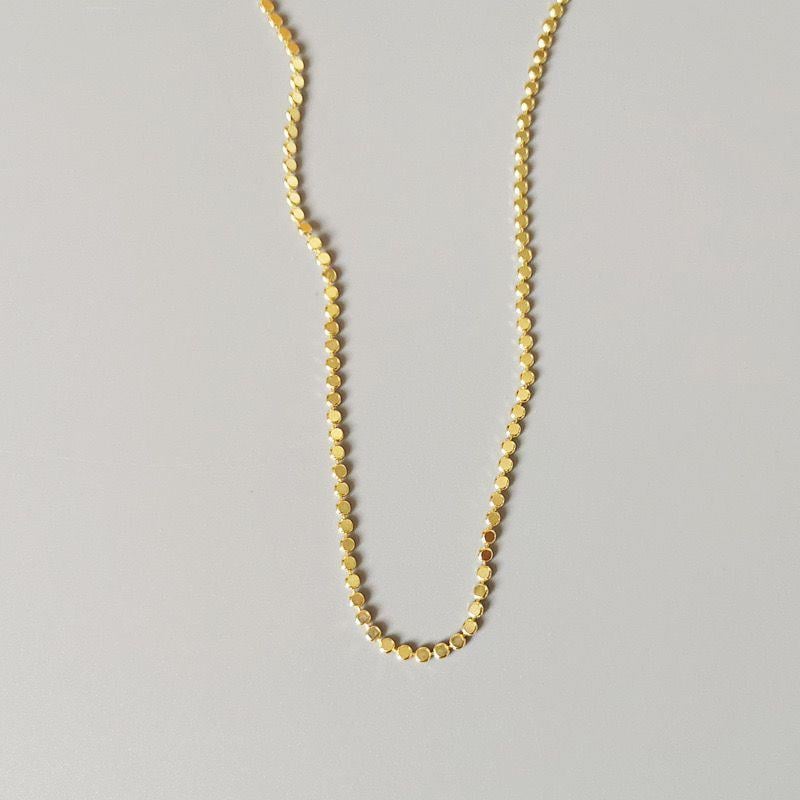 Çelik Ezme Zincir Gold 45cm // KOLYE-4067.KOLYE-4067