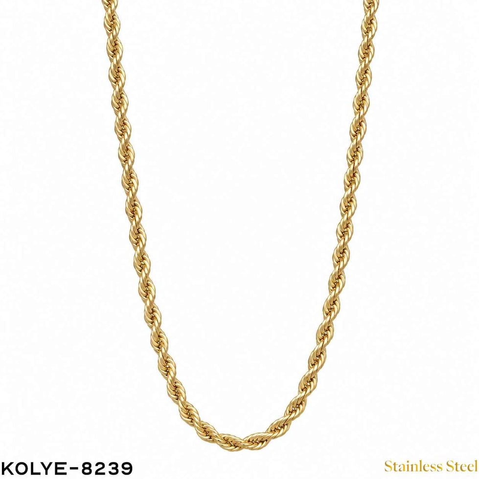 Çelik Halat Zincir Kolye 60CM //KOLYE-8239KOLYE-8239
