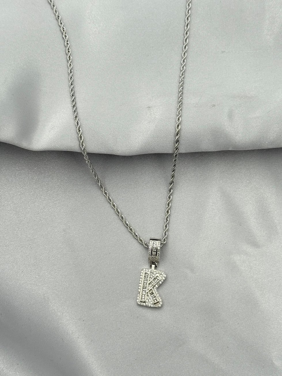 Çelik Harf Kolye 60cm // KOLYE-5432.KOLYE-5432