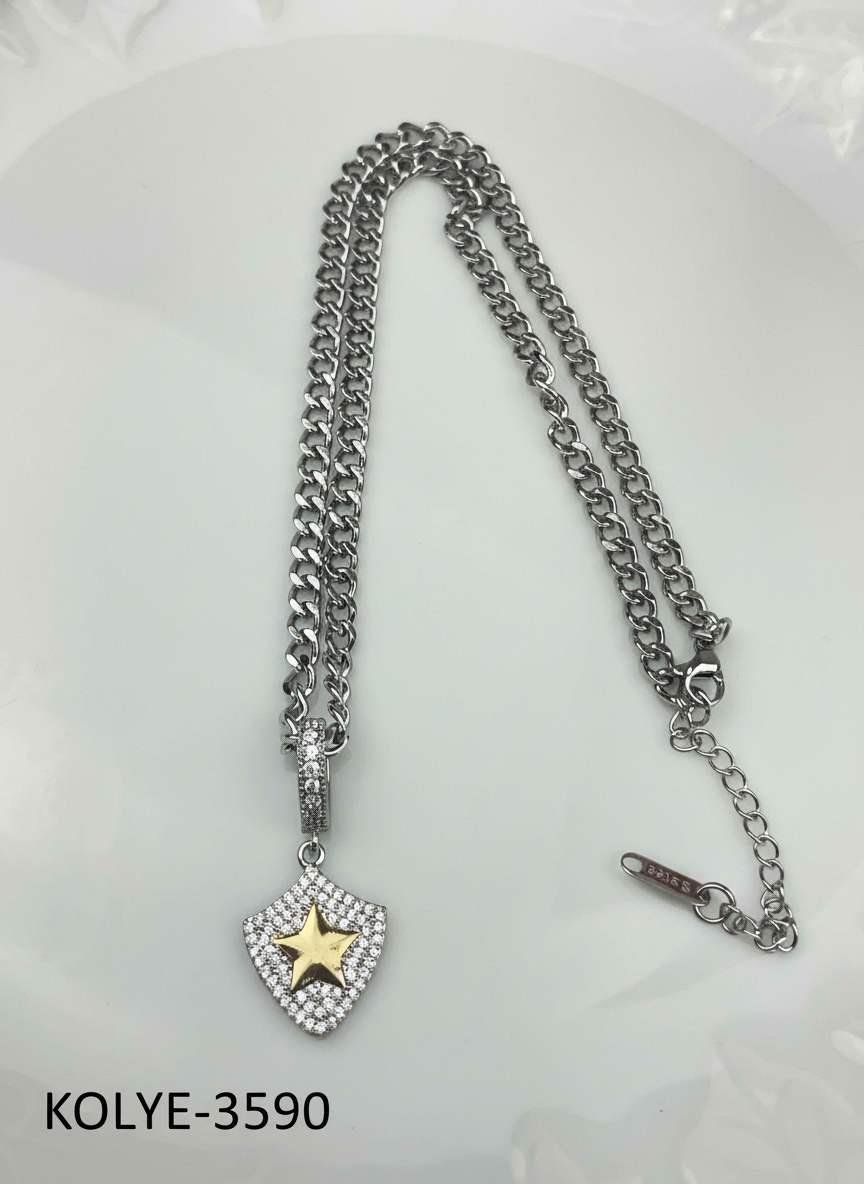 Çelik Kolye 45cm // KOLYE-3590.KOLYE-3590