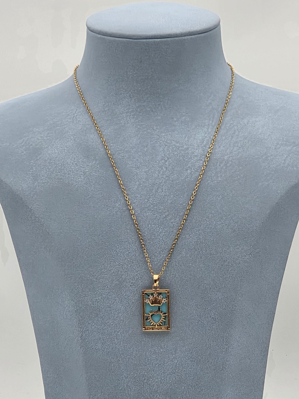 Çelik Tarot Kolye 45cm // KOLYE-6032.KOLYE-6032