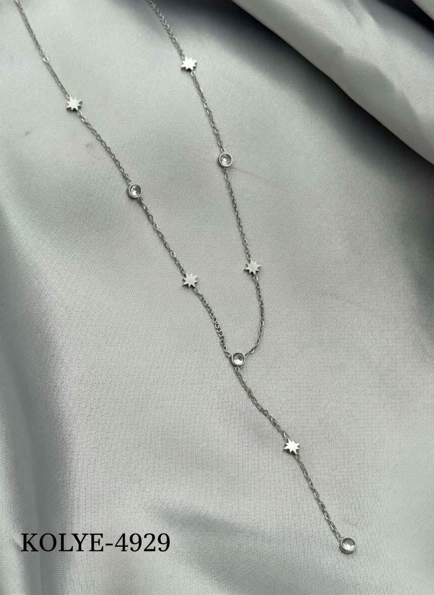Çelik Y Kolye 45cm // KOLYE-4929.KOLYE-4929