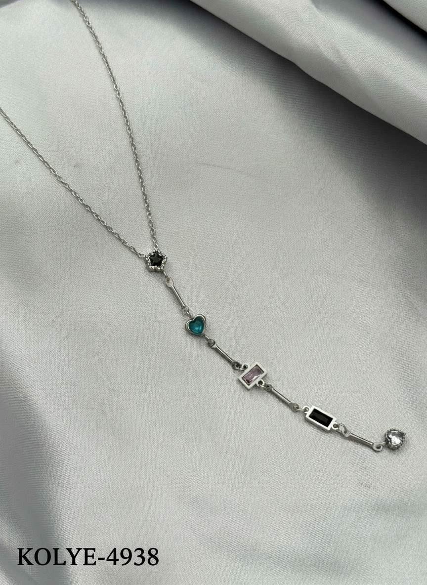 Çelik Y Kolye 45cm // KOLYE-4938.KOLYE-4938