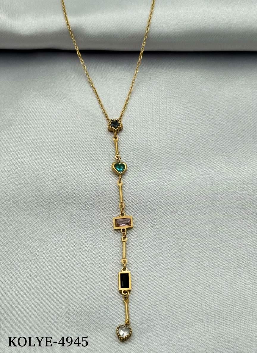 Çelik Y Kolye 45cm // KOLYE-4945.KOLYE-4945