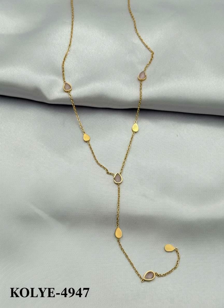 Çelik Y Kolye 45cm // KOLYE-4947.KOLYE-4947