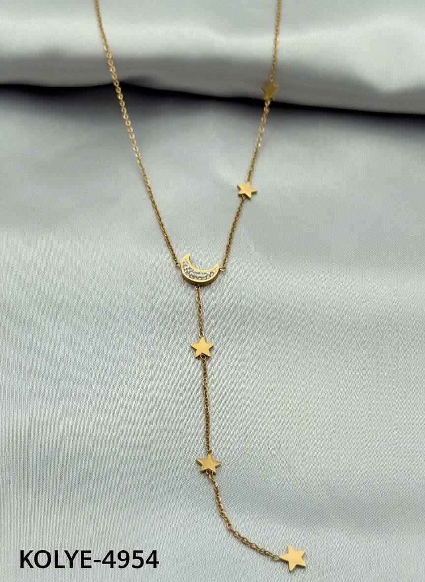 Çelik Y Kolye 45cm // KOLYE-4954.KOLYE-4954
