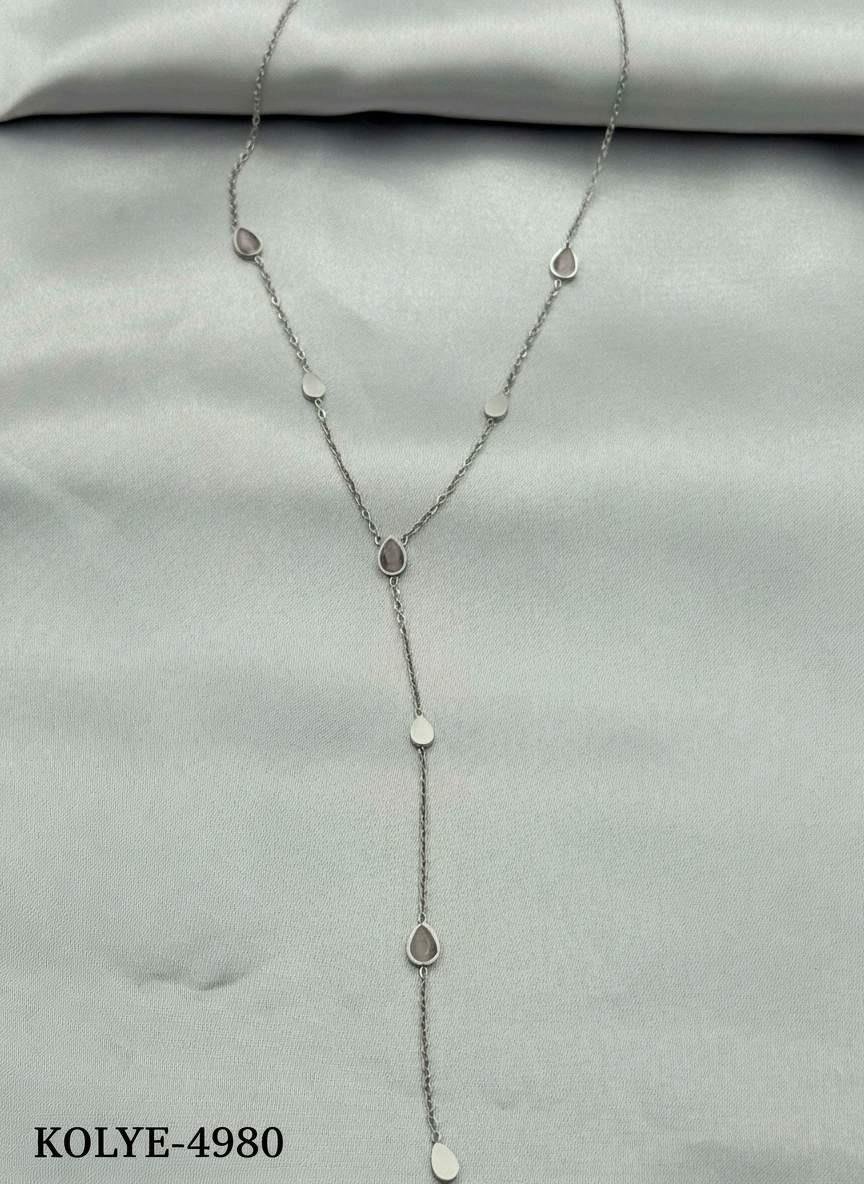 Çelik Y Kolye 45cm // KOLYE-4980.KOLYE-4980
