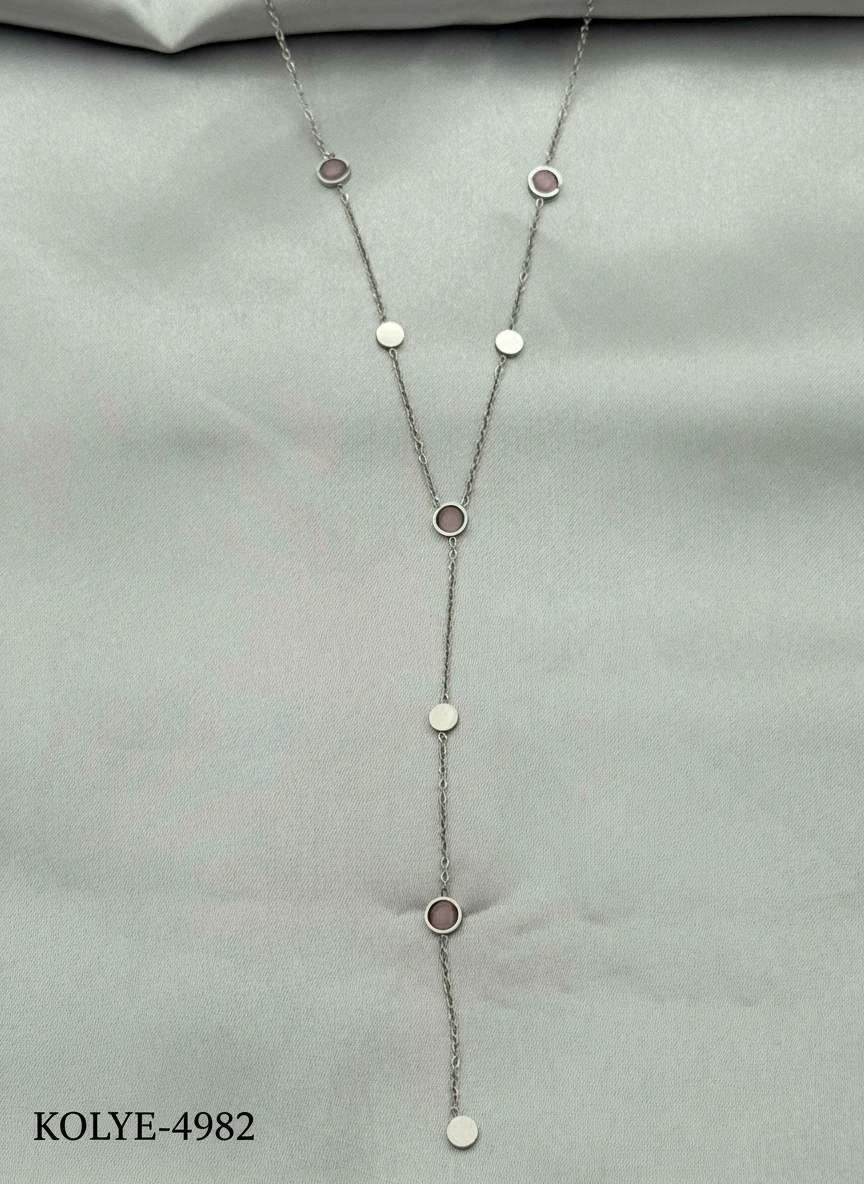 Çelik Y Kolye 45cm // KOLYE-4982.KOLYE-4982