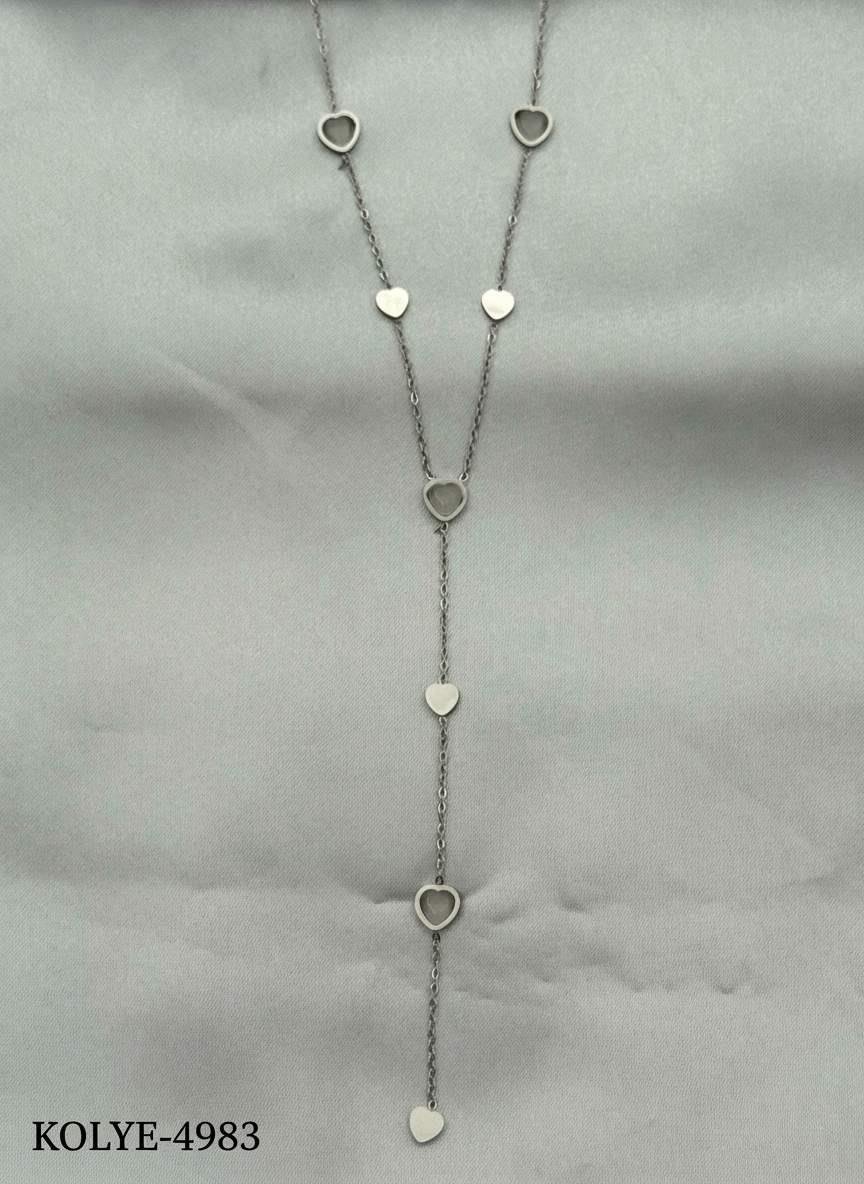 Çelik Y Kolye 45cm // KOLYE-4983.KOLYE-4983