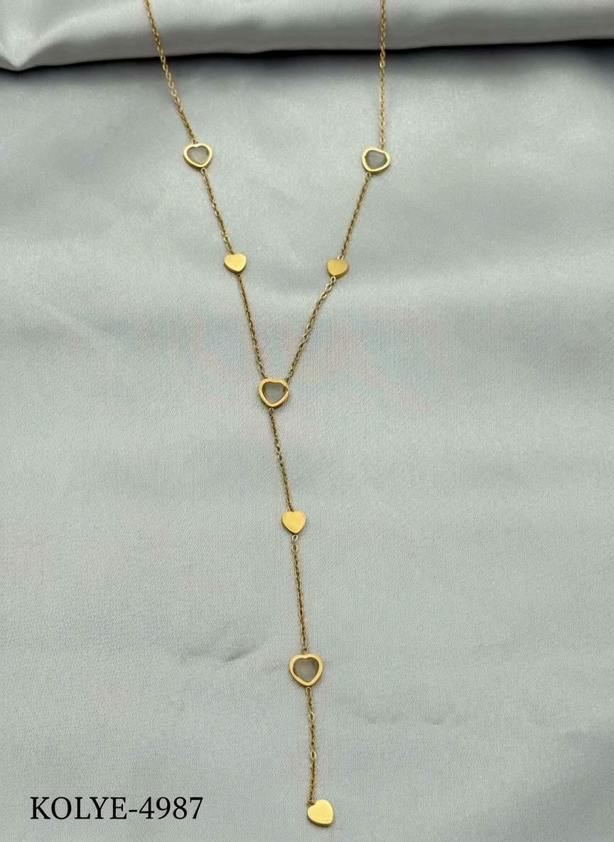 Çelik Y Kolye 45cm // KOLYE-4987.KOLYE-4987