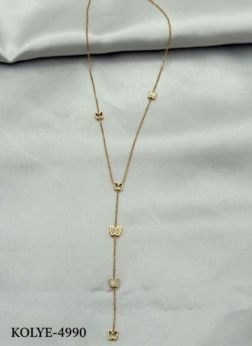 Çelik Y Kolye 45cm // KOLYE-4990.KOLYE-4990
