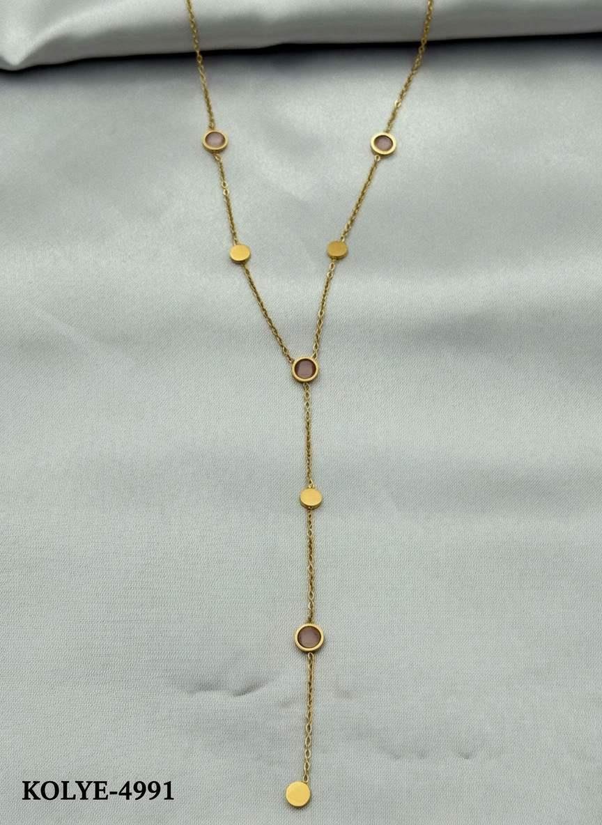 Çelik Y Kolye 45cm // KOLYE-4991.KOLYE-4991
