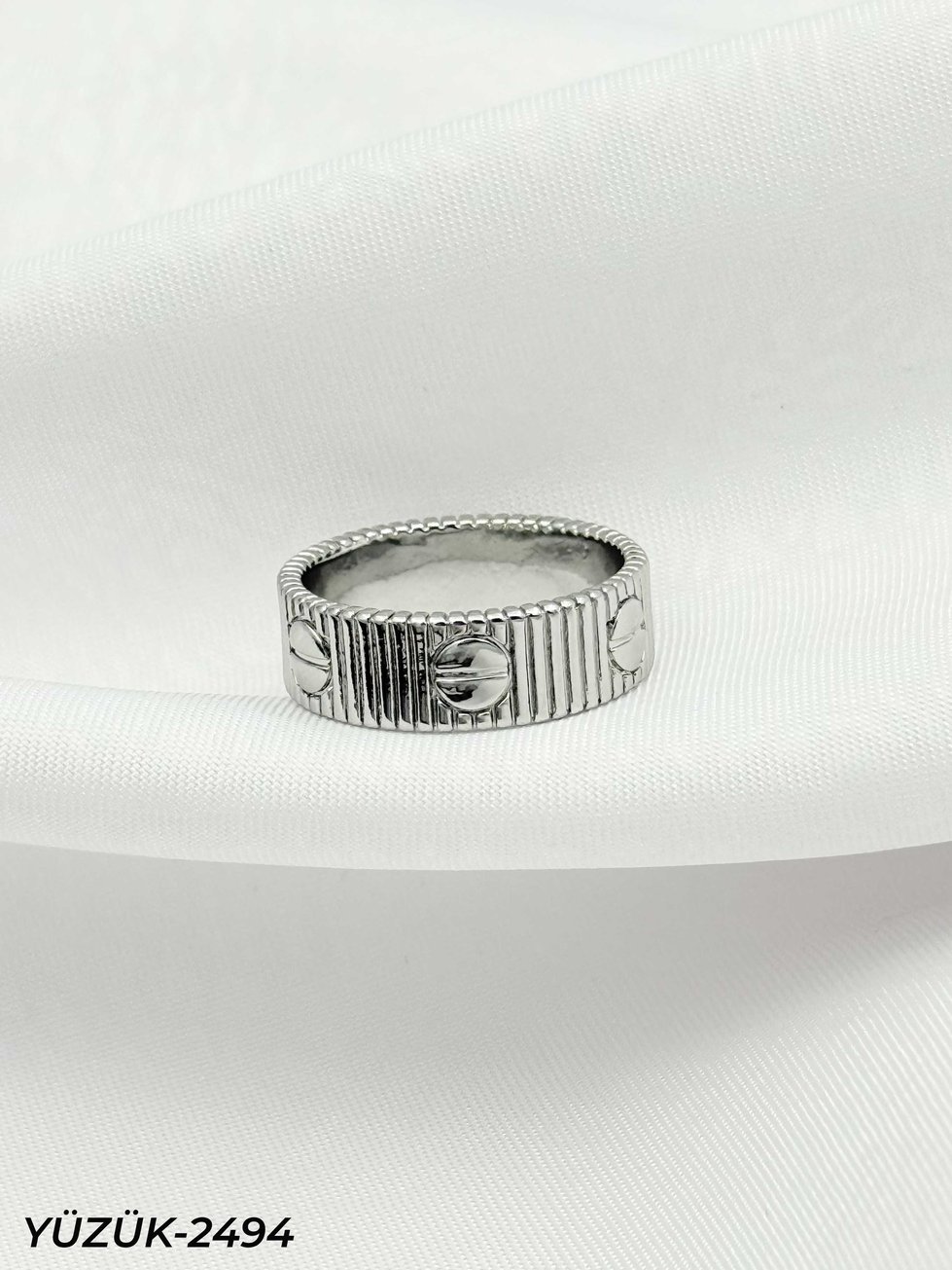 Çelik Yüzük (No:9) // YÜZÜK-2494.YÜZÜK-2494
