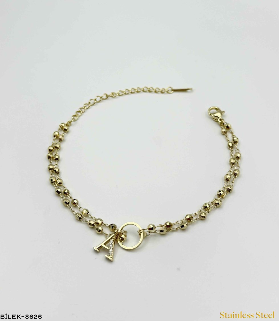 DORİKOLU HARF BİLEKLİK //BİLEK-8626BİLEK-8626