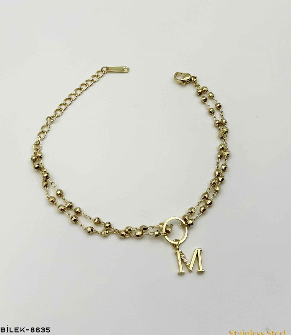 DORİKOLU HARF BİLEKLİK //BİLEK-8635BİLEK-8635
