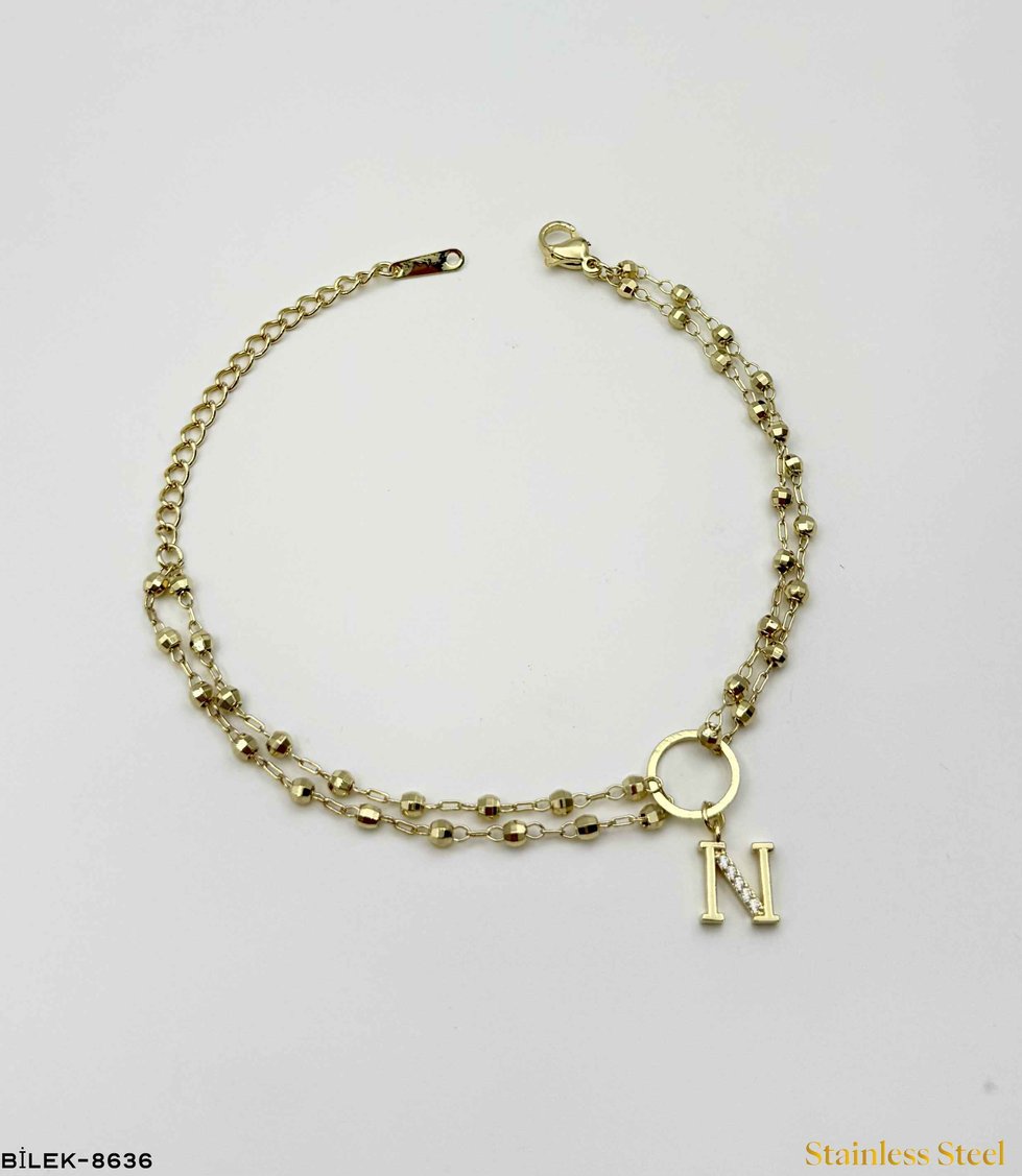 DORİKOLU HARF BİLEKLİK //BİLEK-8636BİLEK-8636