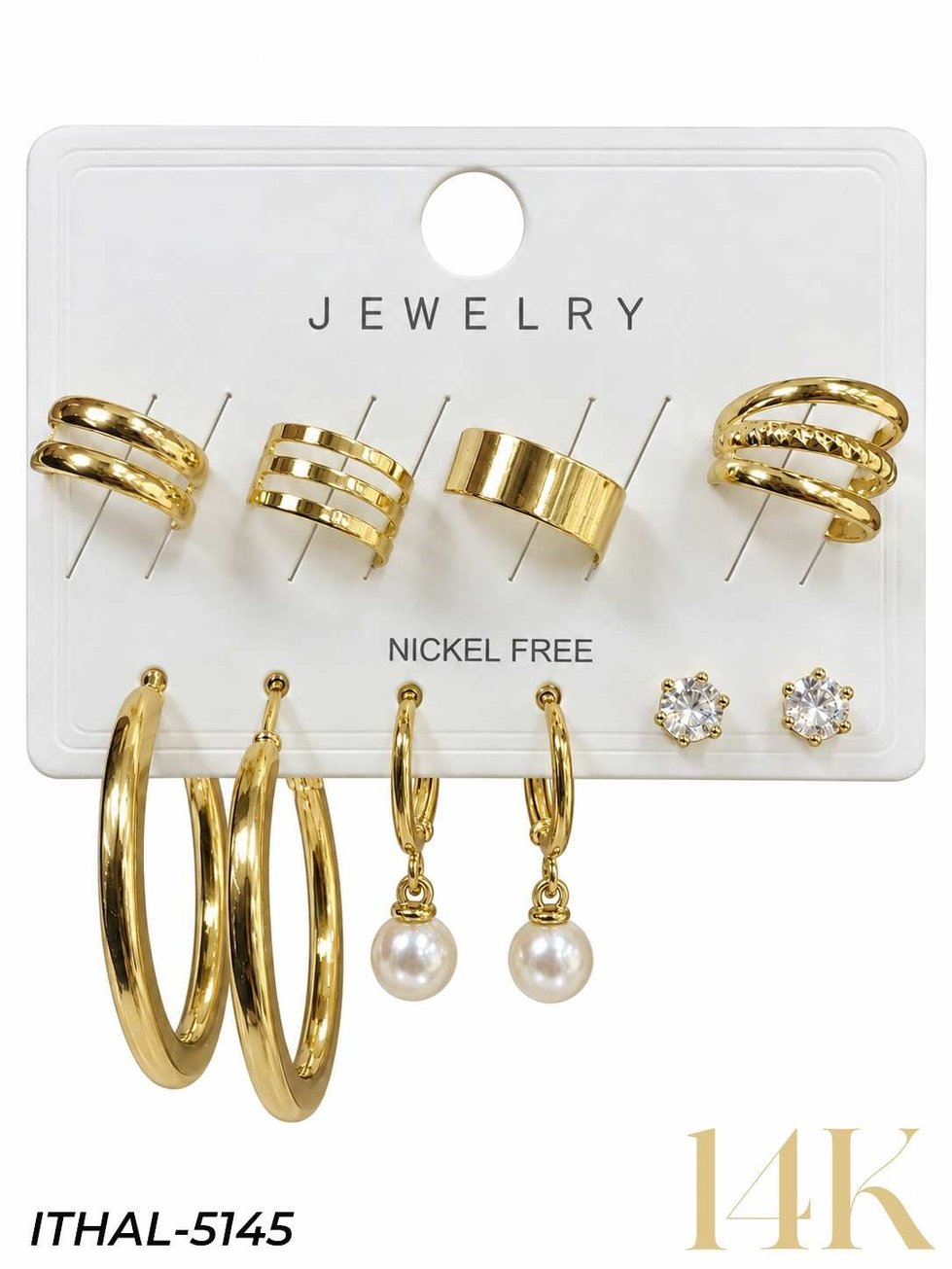 Earcuff Set Küpe // ITHAL-5145ITHAL-5145