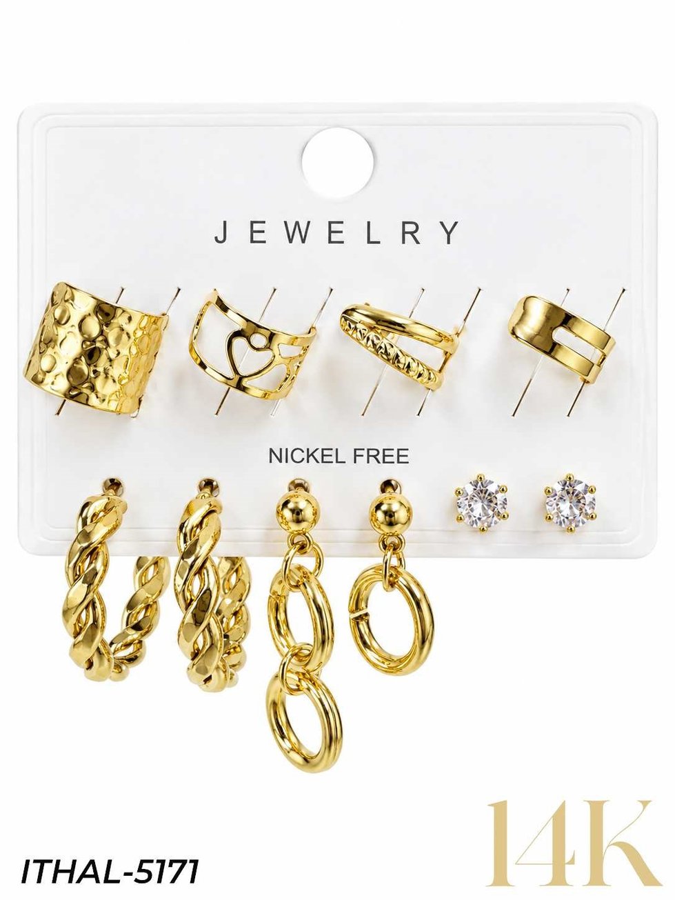 Earcuff Set Küpe // ITHAL-5171ITHAL-5171