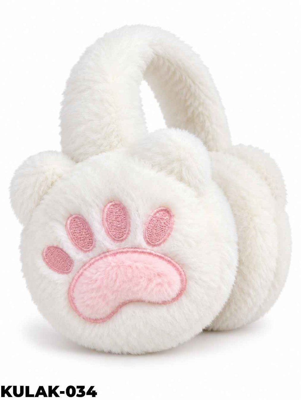 Kalp Ve Pati Detay Peluş Kulaklık //KULAK-034KULAK-034