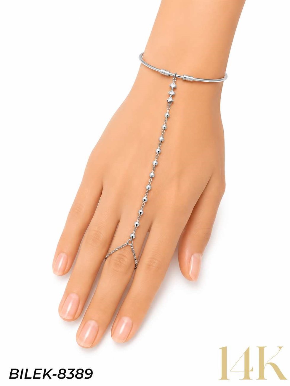 Üçgen Sıralı Kelepçe Şahmeran Bileklik // BILEK-8389BILEK-8389