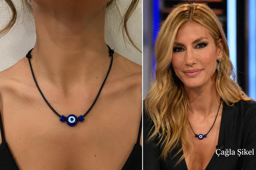 Vip Çağla Şikel Kolye 45 cm Siyah//KOLYE-7756KOLYE-7756