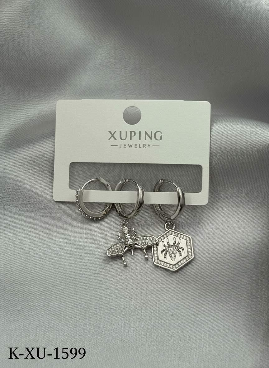 XUPING 3'lü Küpe // K-XU-1599.K-XU-1599