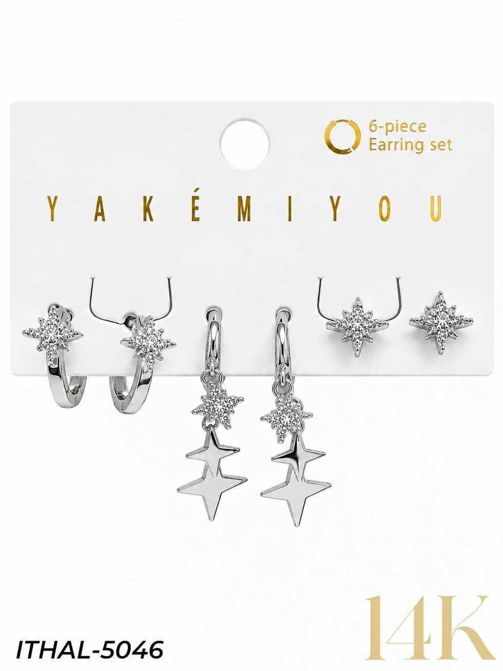 YAKEMIYOU 6'LI Set Küpe // ITHAL-5046ITHAL-5046