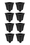 Grow Wizard Plastik Kare Saksı 40 Litre 10 Adet