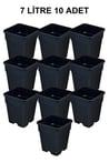 Grow Wizard Plastik Kare Saksı 7 Litre 10 Adet